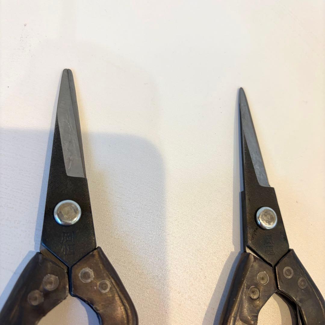 岡恒　芽切鋏　紅白　No304 60本セット【新品、未使用】　約19cm