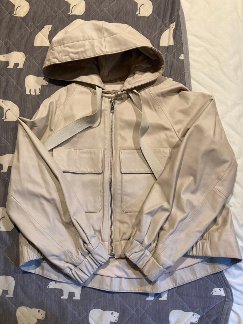 YOU グレースコンチネンタル　レザージャケット　モコモコベスト