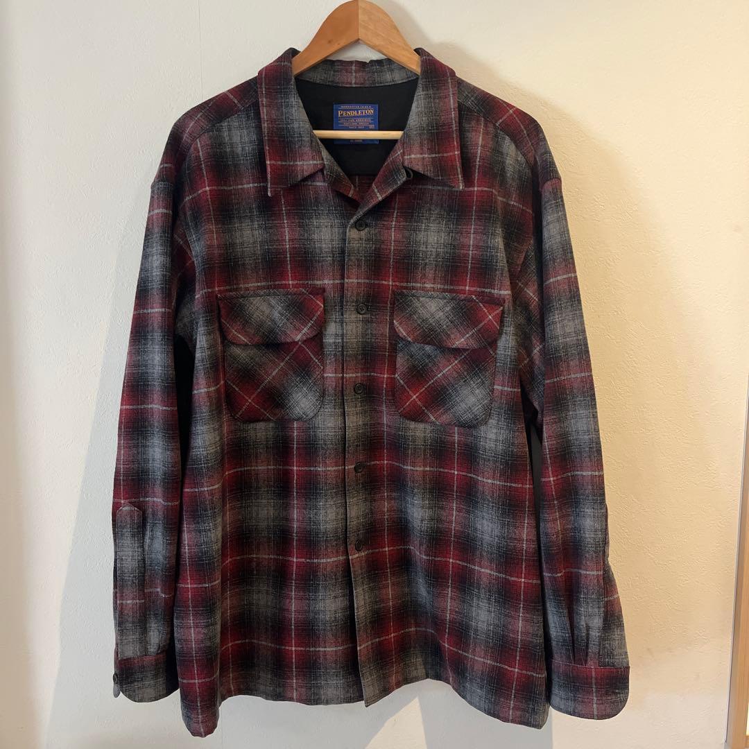 L*a様 -PENDLETON- open collar wool check