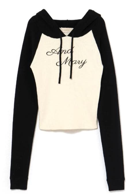 Letter mary logo tops　BK　andmary