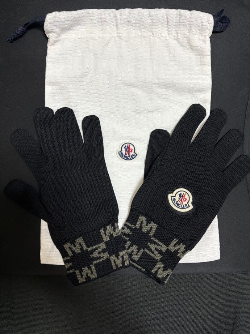 【美品】 モンクレール 手袋 メンズ レディース ユニセックス