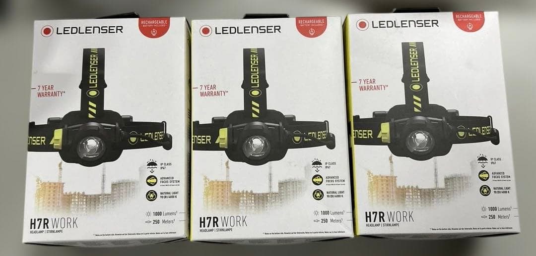 LEDLENSER H7R WORK ヘッドランプ　3セット