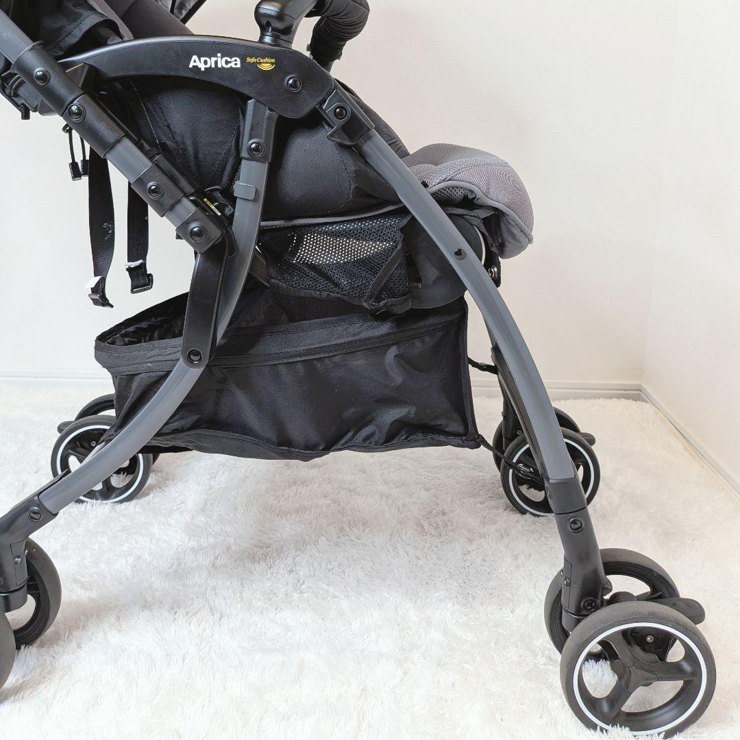 【美品】Aprica ラクーナ ベビーカー ハイシート 軽量 ソファ クッション