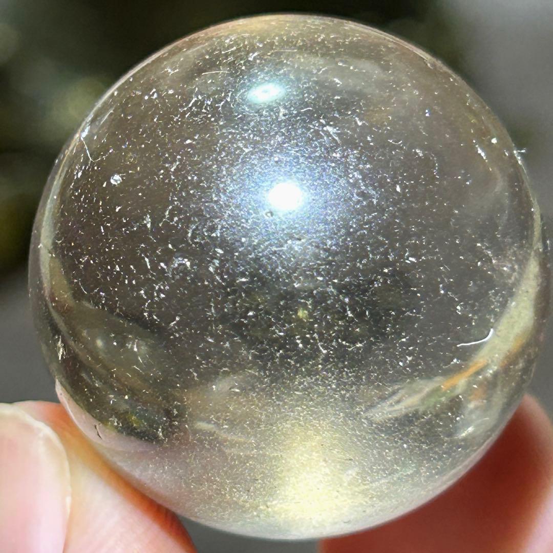 ⭐️最高品質！帝王秘宝！スモーキークォーツ　ガネッシュヒマール　水晶　丸玉　原石