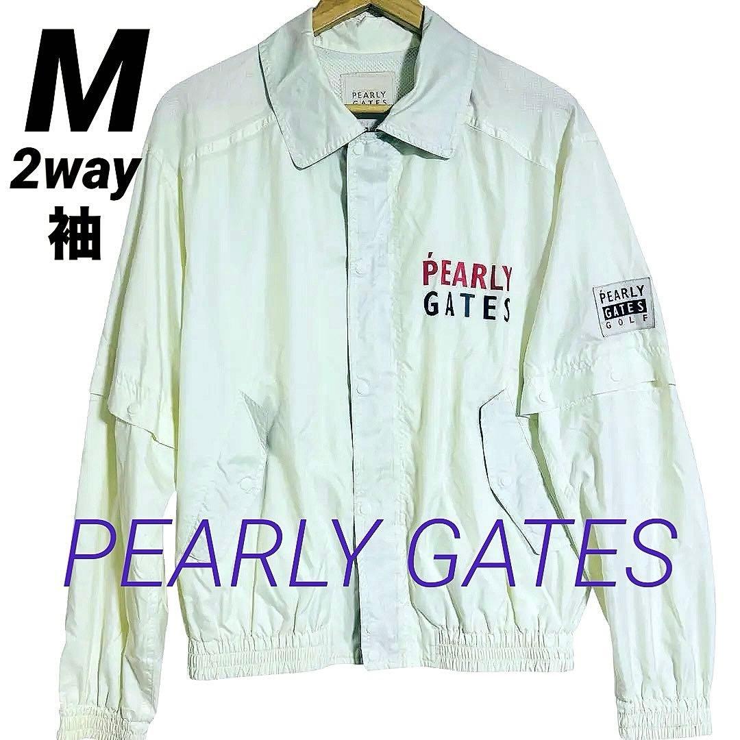 PEARLY GATES パーリーゲイツ ブルゾン M アイボリー 2way 袖