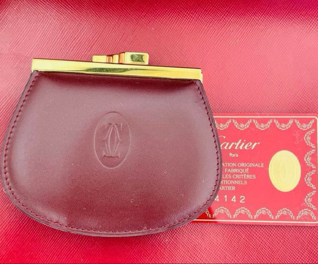 【E】✨カルティエ　cartier マストライン　小銭入れ　カルティエ