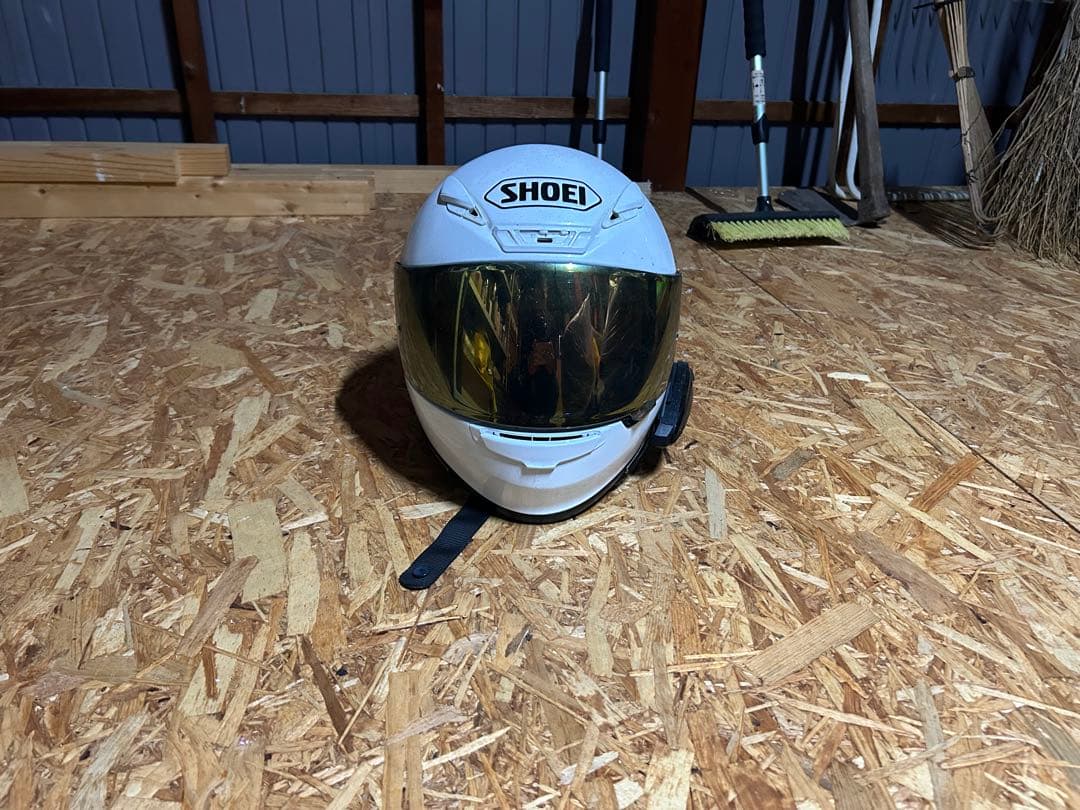 SHOEI フルフェイスヘルメット ホワイト ミラーシールドZ-7 ビーコム付き