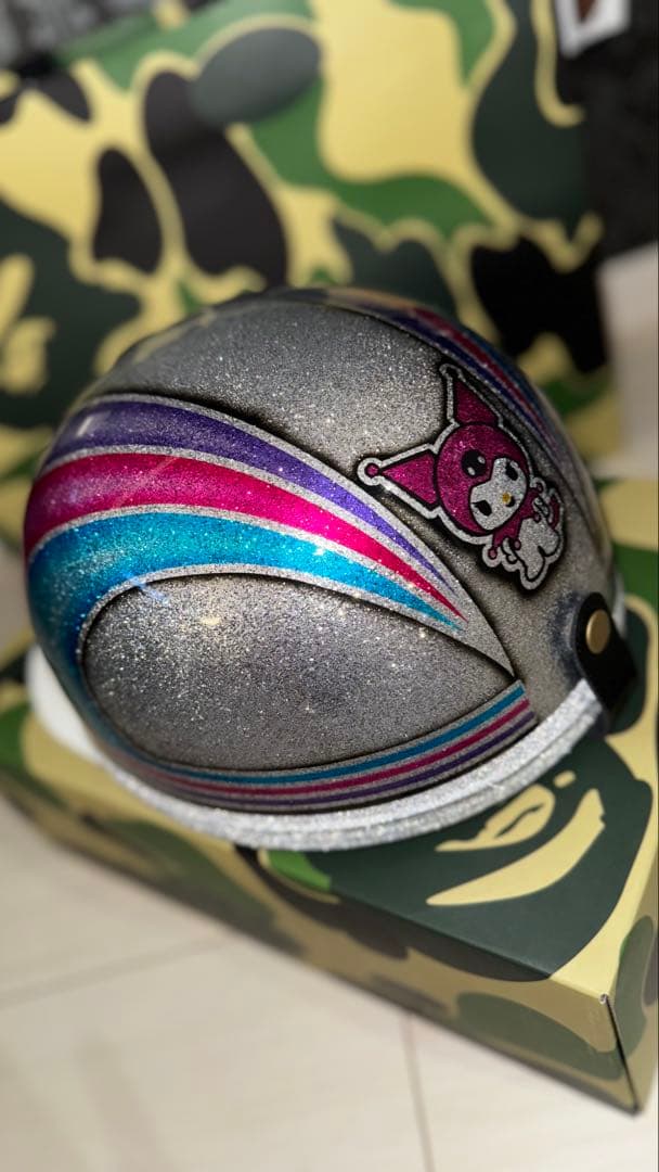 コルク半　三つボタン