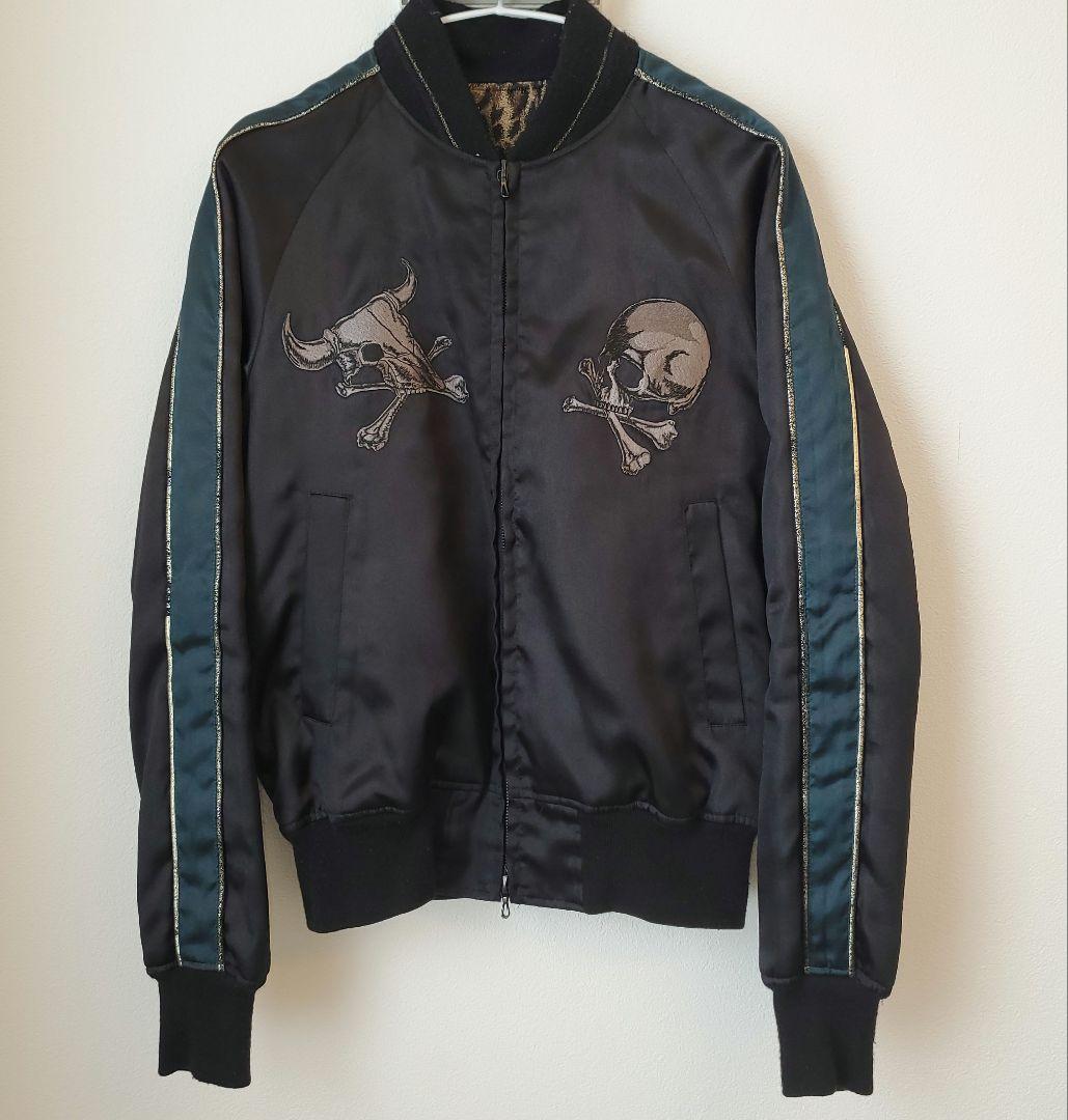 ⭐良品⭐ロエン スカル刺繍 スカジャン レオパード