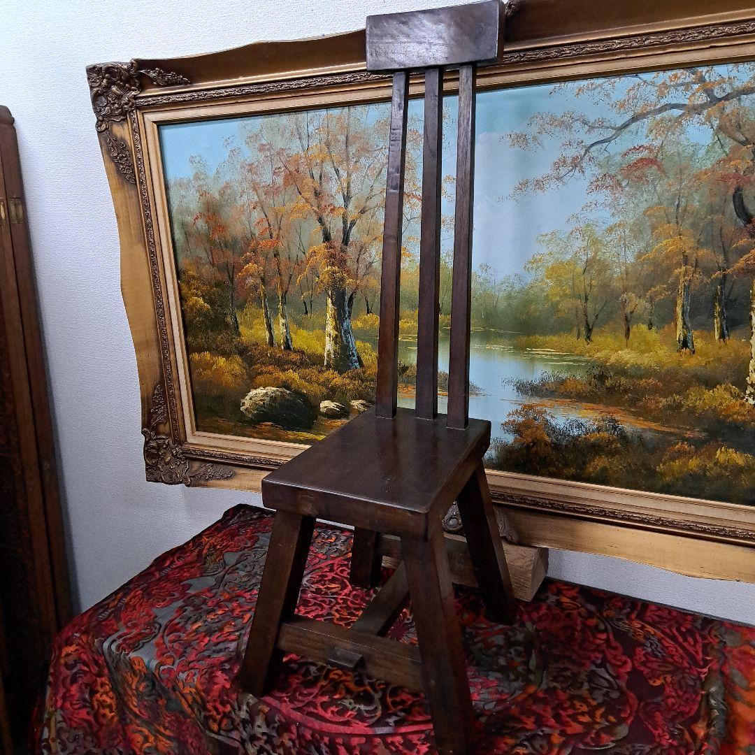 ♡古木の小椅子 花台 ♡