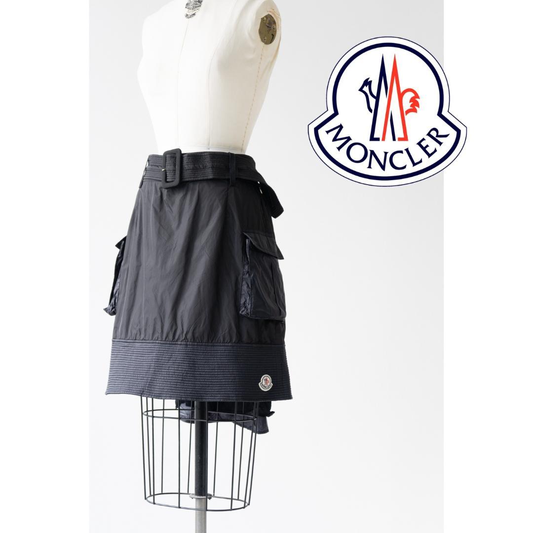 MONCLER SONO モンクレール ナイロン ベルト スカート