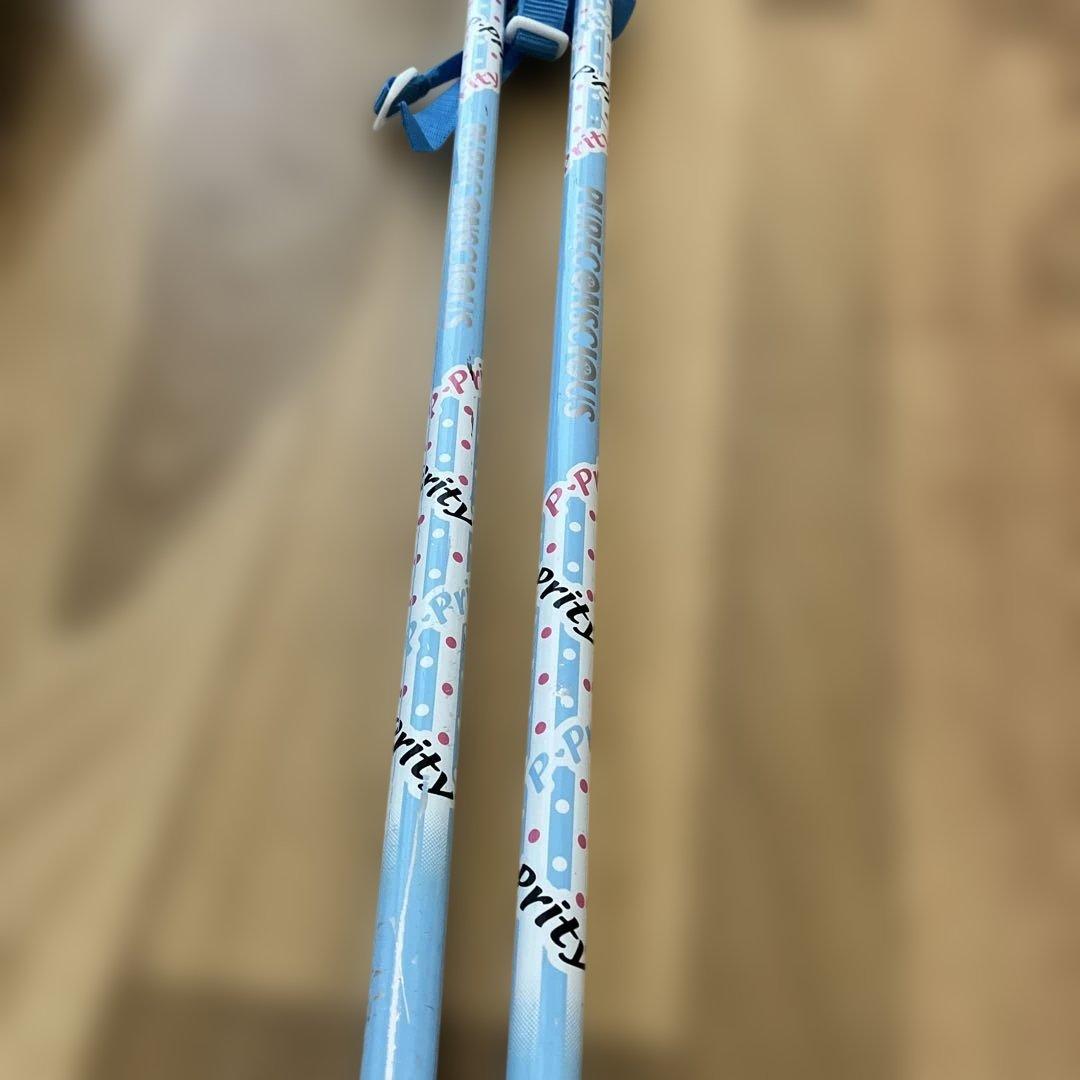 女の子子ども用スキー4点セット 110センチ