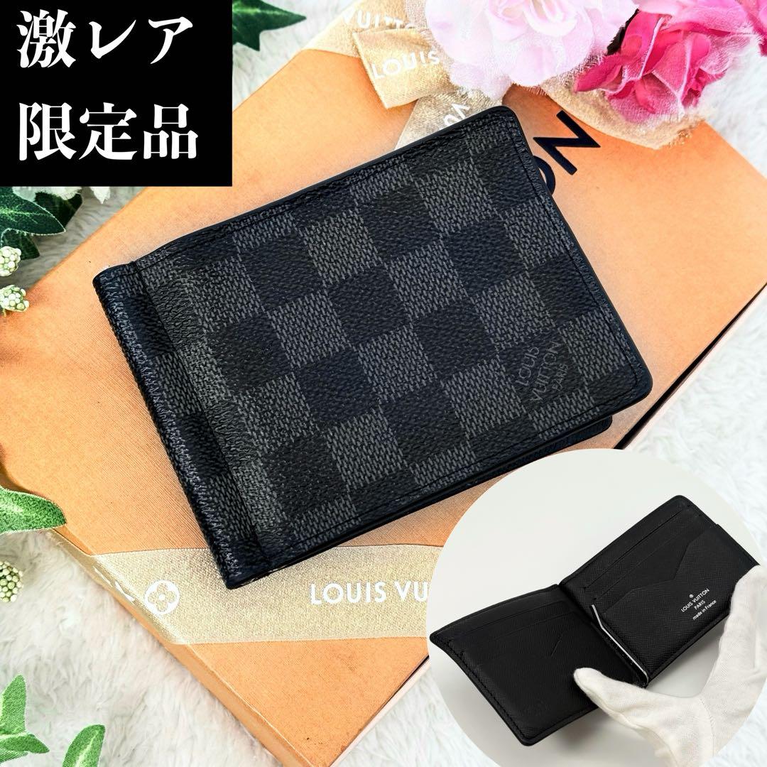 極美品✨ルイヴィトン ダミエグラフィット ポルトフォイユ パンス マネークリップ