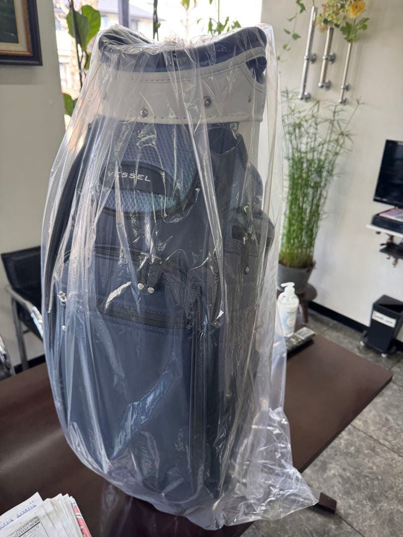 Vessel Coast キャディバッグ ネイビー/ホワイト