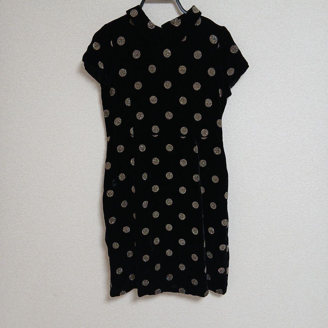 Bonpoint ボンポワン　ベルベットワンピース　12A 10A