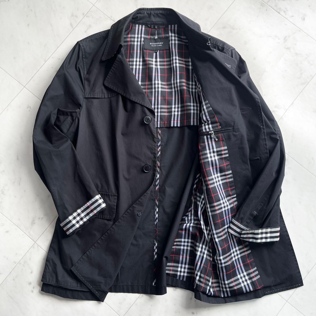 BURBERRY BLACK LABEL ショート丈 コート ノバチェック M