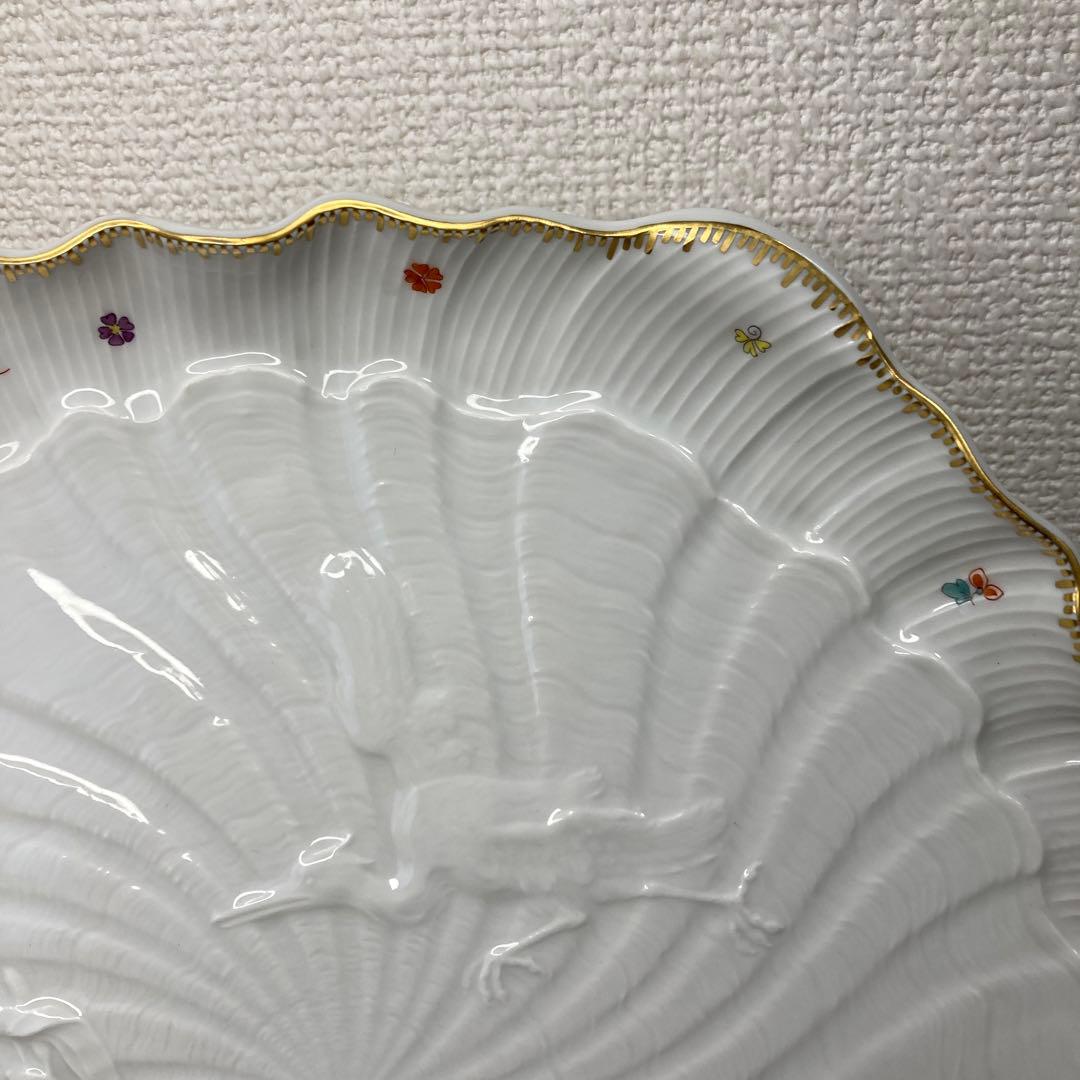 マイセン　スワン　ケーキプレート　29cm