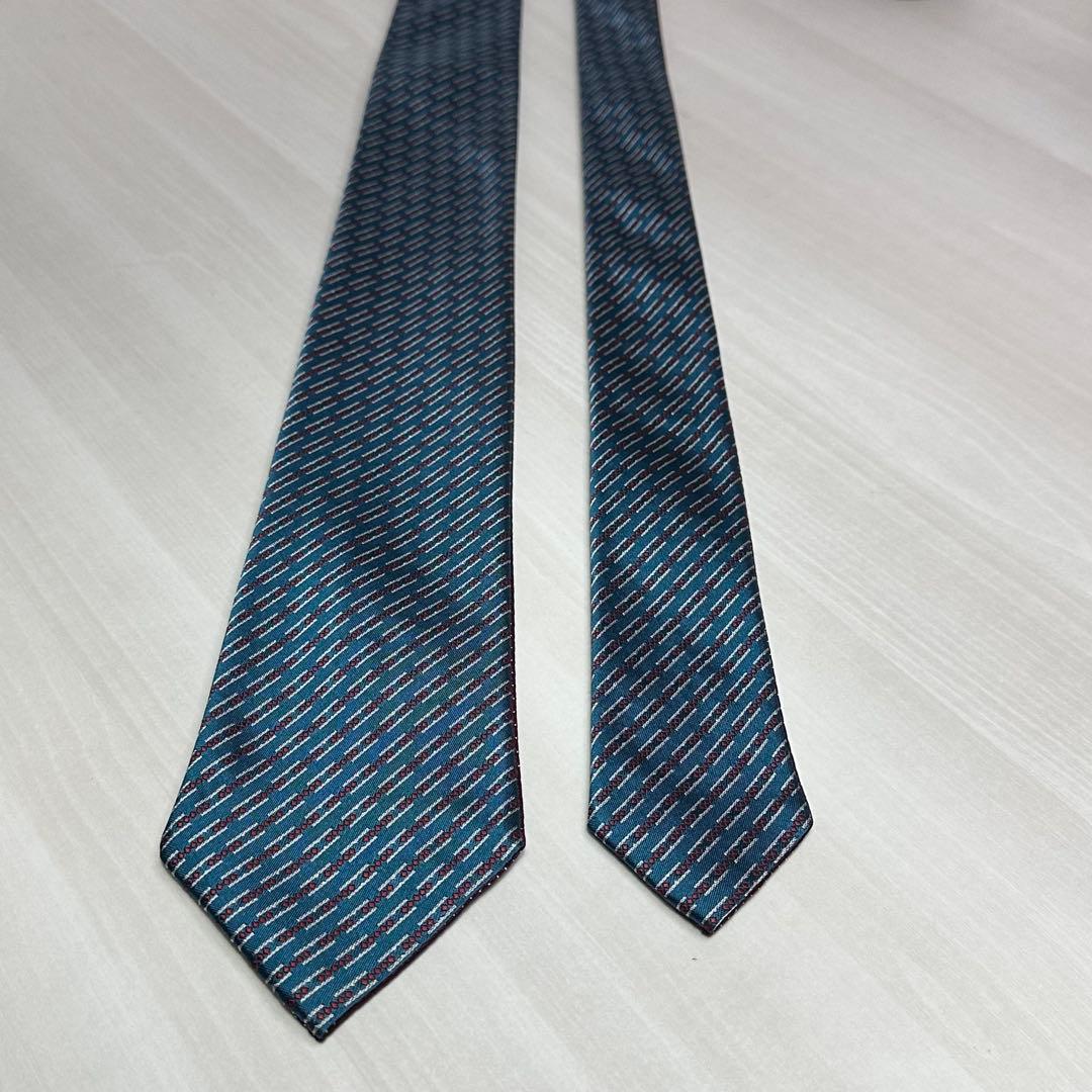 極美品☆希少☆ブルガリ☆ネクタイ☆箱付☆リバーシブル☆ワインレッド☆546