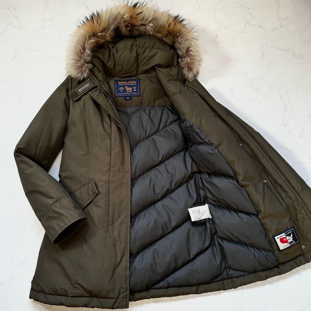 ウールリッチ アークティックパーカー RAMARフィンラクーン 近年 カーキXS