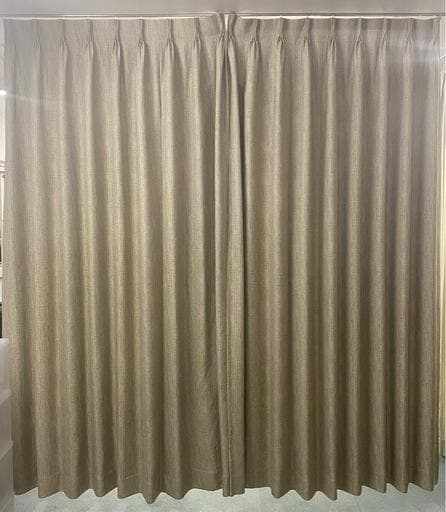 KEYUKA　遮光カーテン ベージュ系 無地 シンプル リビング 寝室