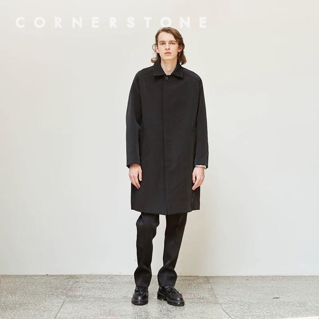 CORNERSTONE ブラック コート