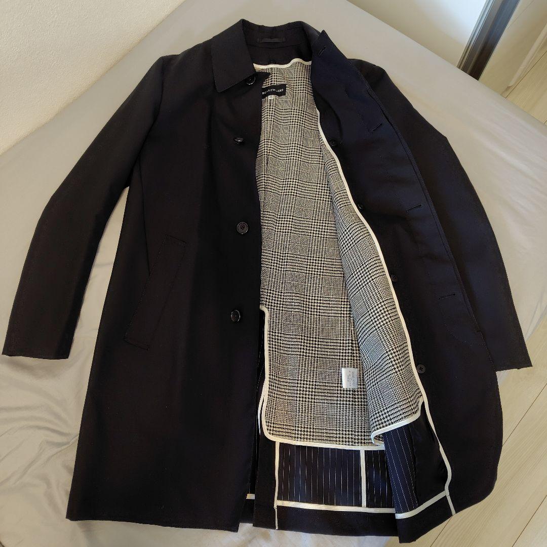 ほぼ新品トゥモローランド ブラックステンカラーコート サイズ46 ライナー付