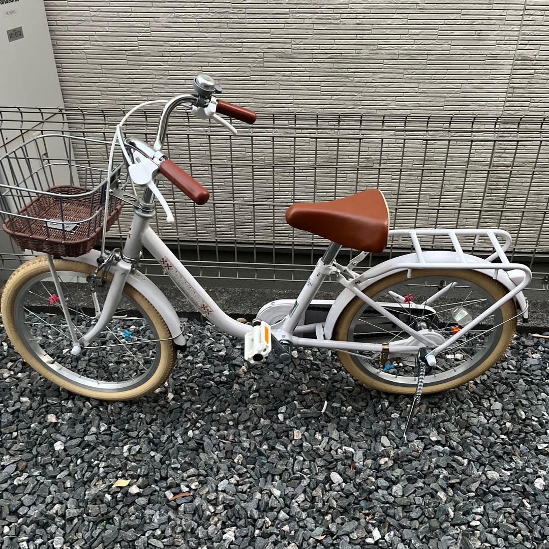 引取限定　自転車　18インチ　オリーブデオリーブ　グレージュ