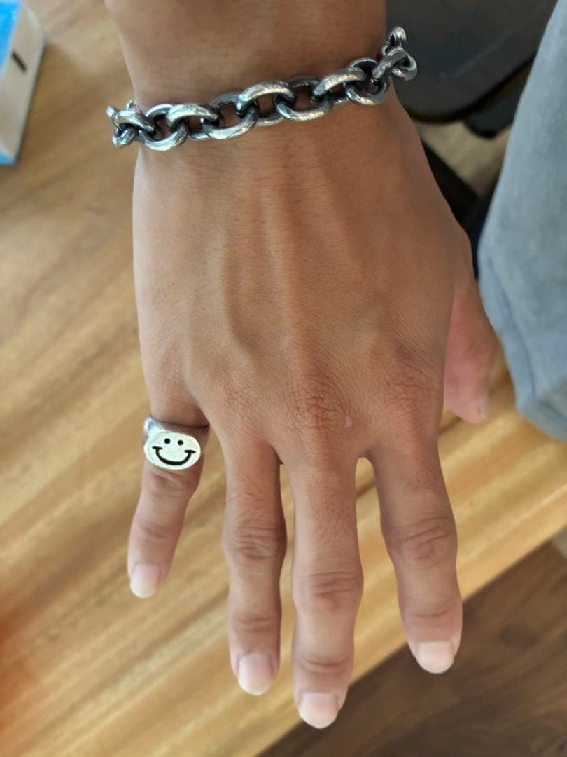 スマイリーフェイス シルバーリング 950