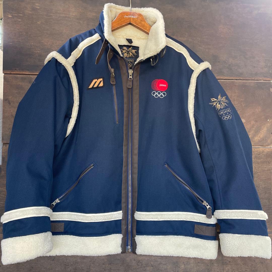 MIZUNO サイズL冬季長野オリンピックジャケット ネイビー