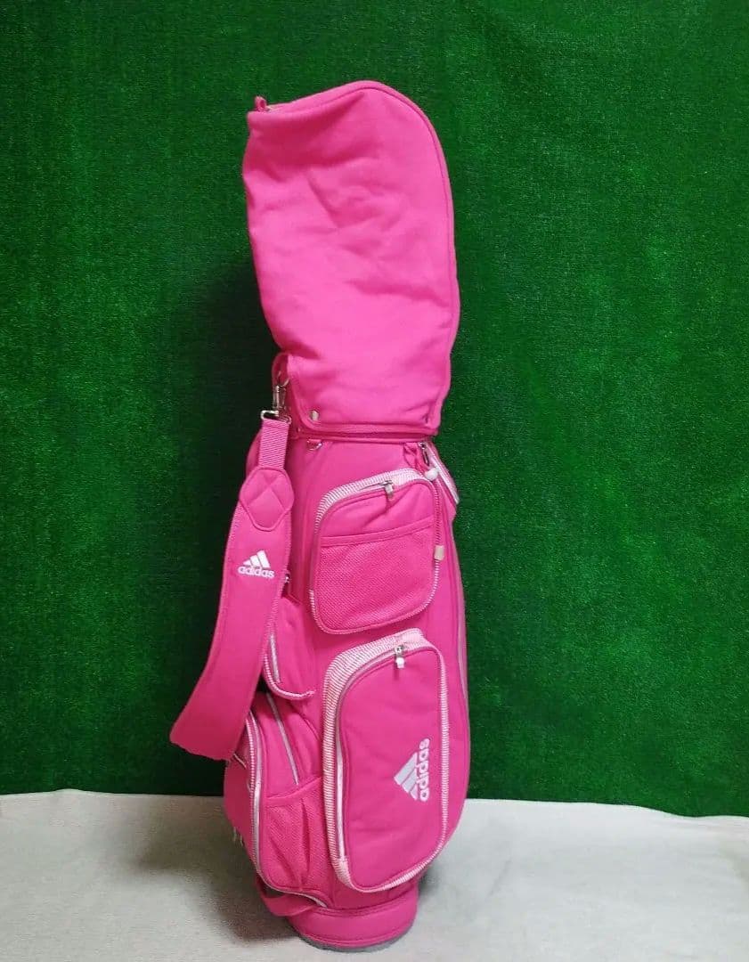 adidas ゴルフバッグ ピンク キャディバッグ 美品