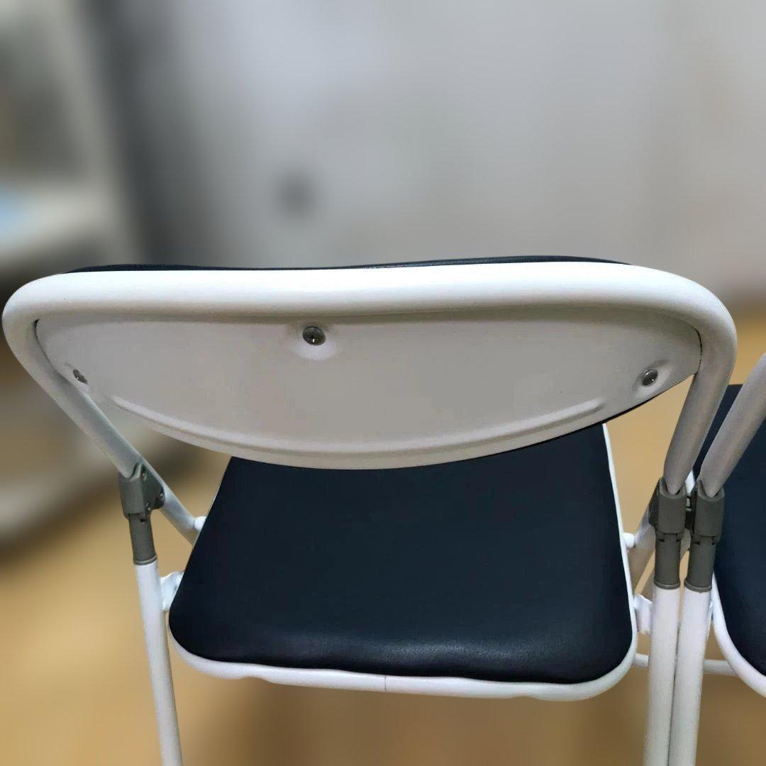 藤沢工業 折り畳パイプ椅子 4客セット 事務用品 店舗用品 88338