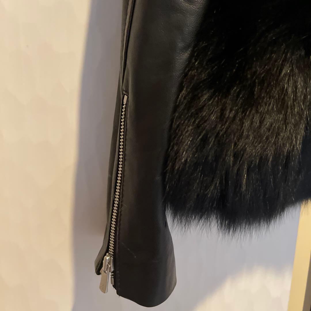 ダイアグラム　レザー・ファーコンビジャケット