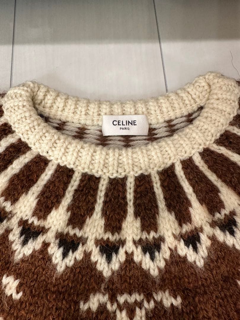 セリーヌ　ノルデックトリオンフ柄CELINE セーター XS