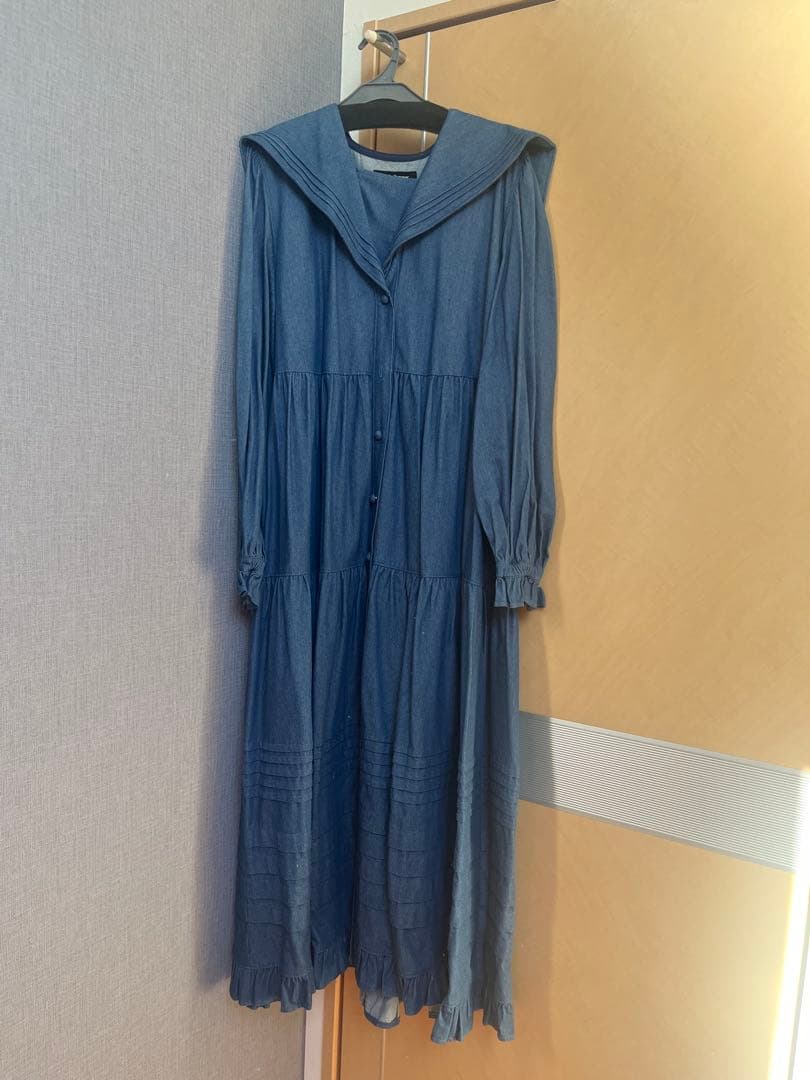 Candy stripperデニムセーラーワンピースキャンディストリッパー