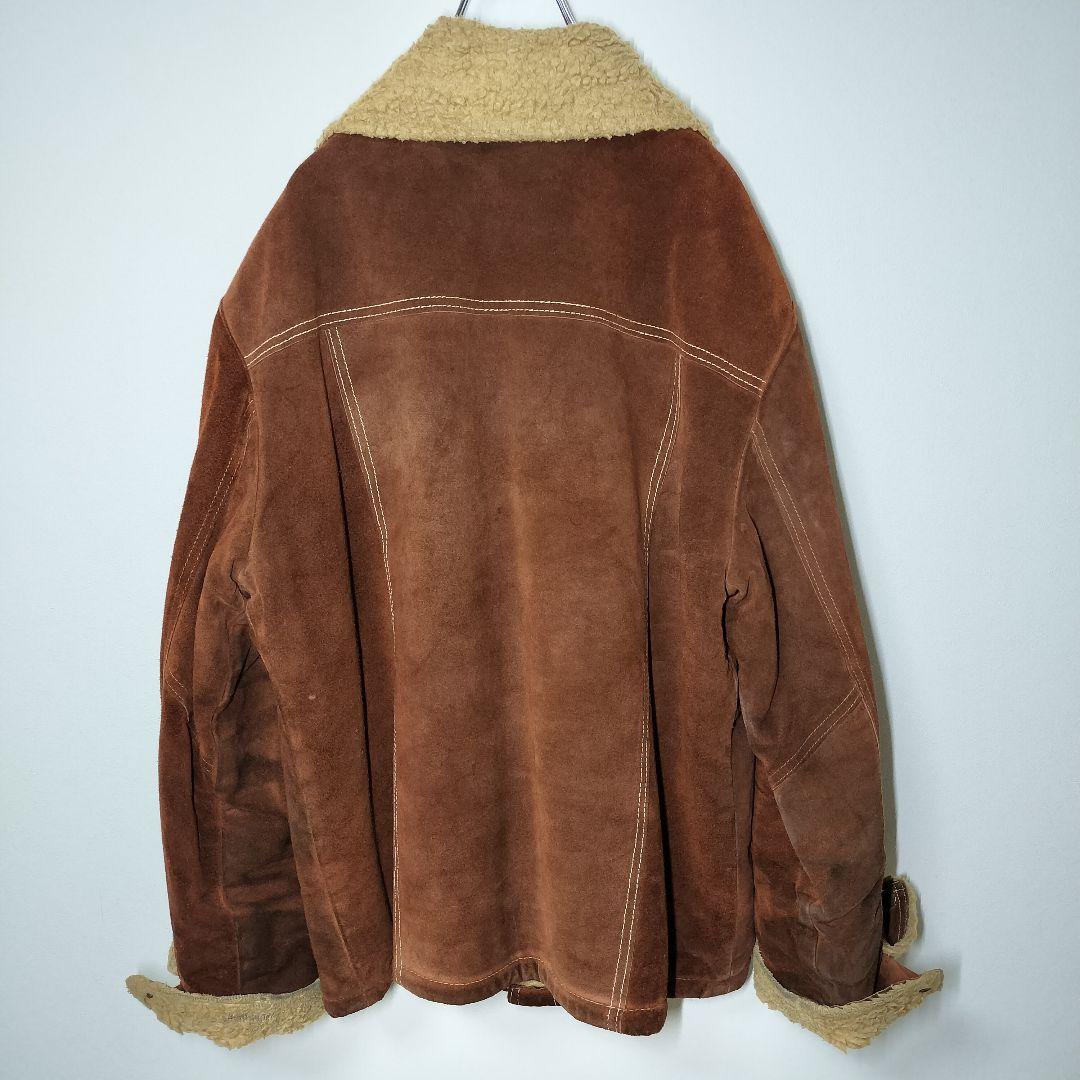 TOWNCRAFT JCPenney 70sスエードレザー ボアジャケット XL