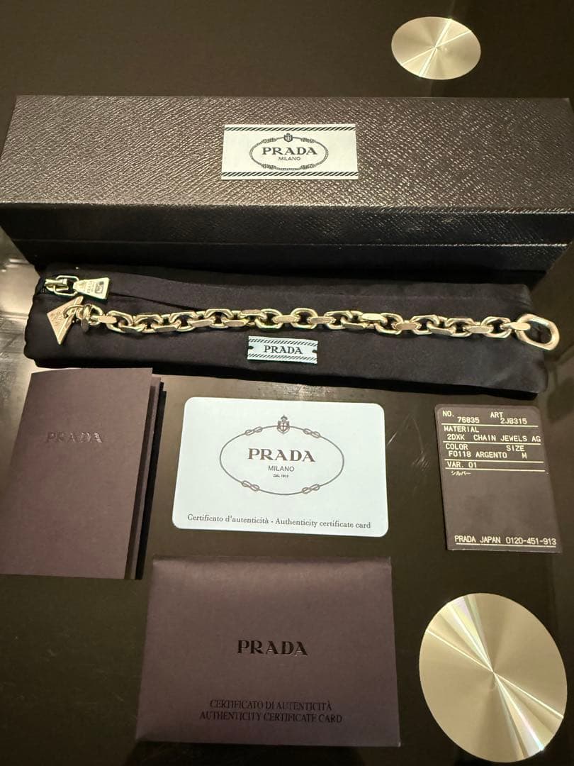 PRADA チェーンブレスレット925 M 2JB315
