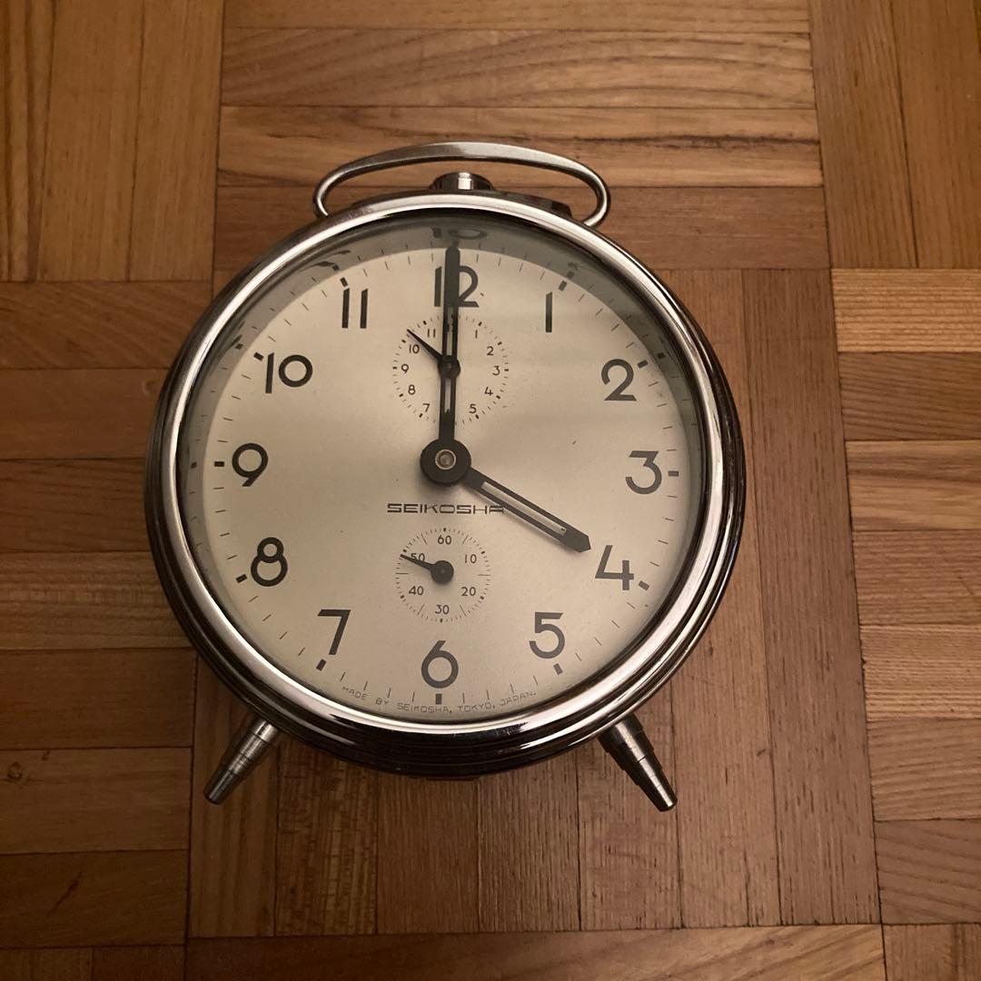 SEIKO 手巻き　置き時計　レトロ　おしゃれ