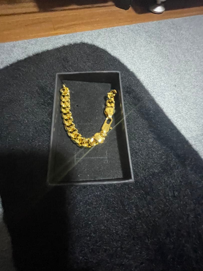 24k印字ゴールド ネックレス ロブスタークラスプ 925刻印