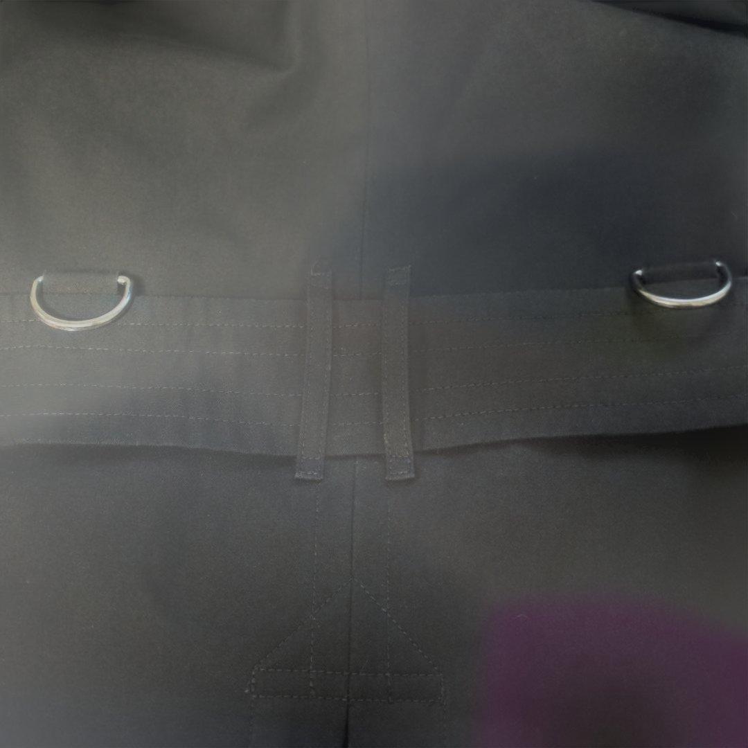 1-503.バーバリーロンドン トレンチコートブラック ライナー メンズ XXL