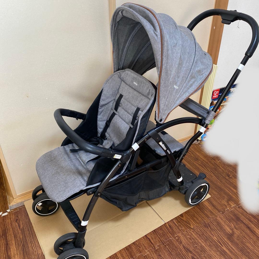 カトージ 2シーター　ベビーカー　2人乗り　レインカバー付き