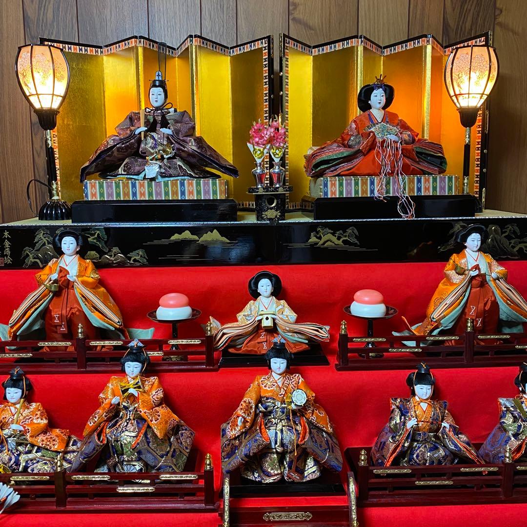 ①ひな壇 雛人形 7段 ひな祭り お雛様 セット ①