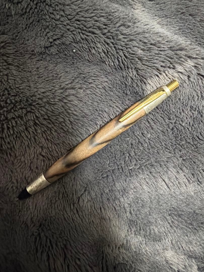 野原工芸　特上黒柿　斑紋金具