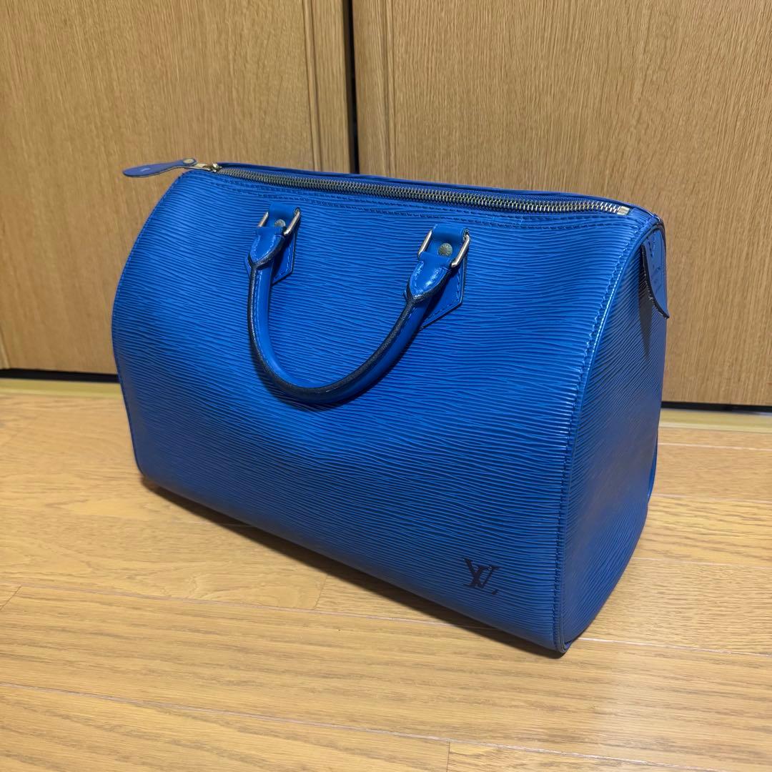 Louis Vuitton エピ　ボストンバッグ ブルー