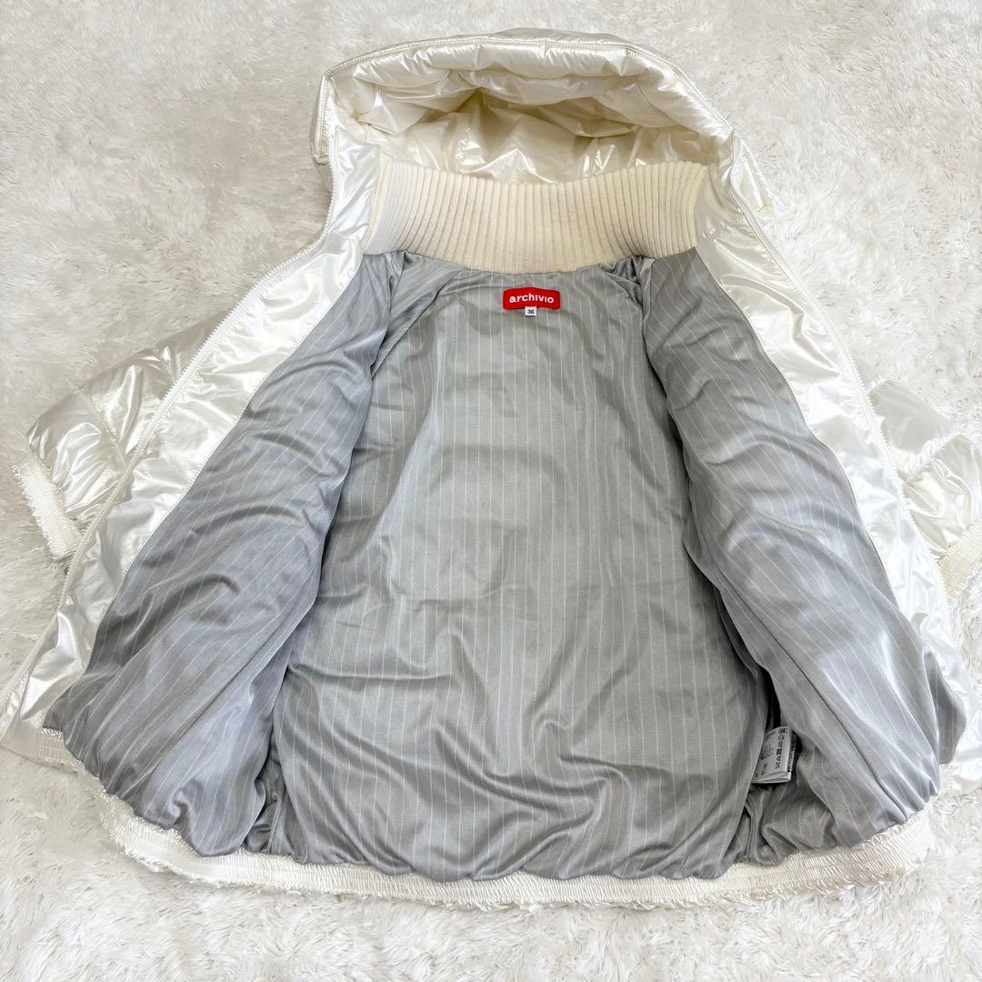 24AW アルチビオ　メタリックキルト保温ブルゾン