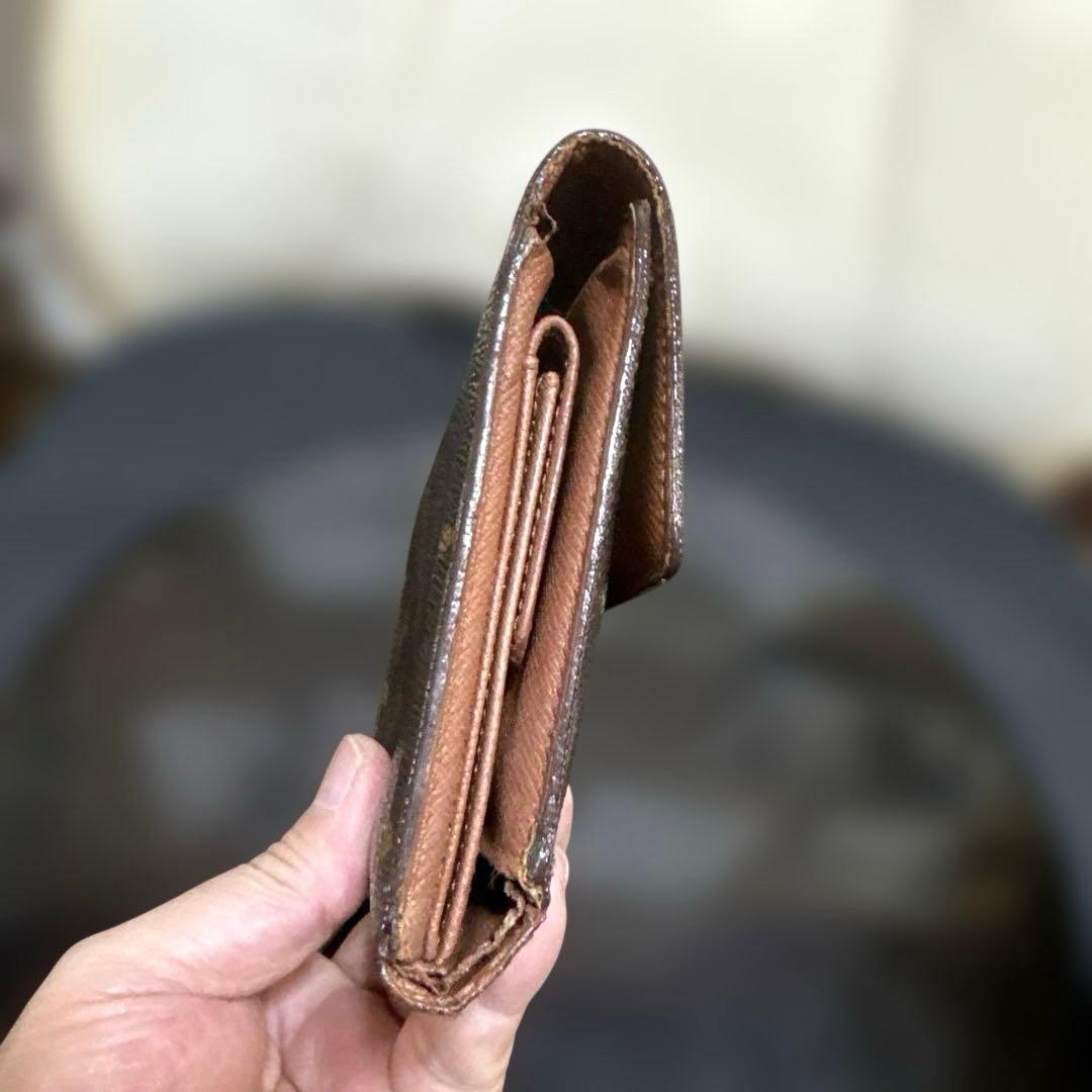 ⑦☆良品/Ⓜ️サイズ♪ポルトトレゾールエテュイパピエ ☆三つ折り財布