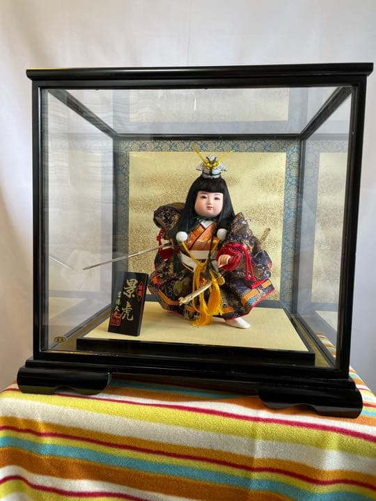 五月人形　ガラスケース入り　吉徳大光　特選　景虎