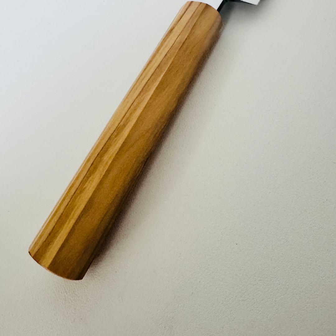 270mm 切付柳刃包丁 鏡面　オリーブウッド八角柄 刺身包丁 全鋼 和包丁