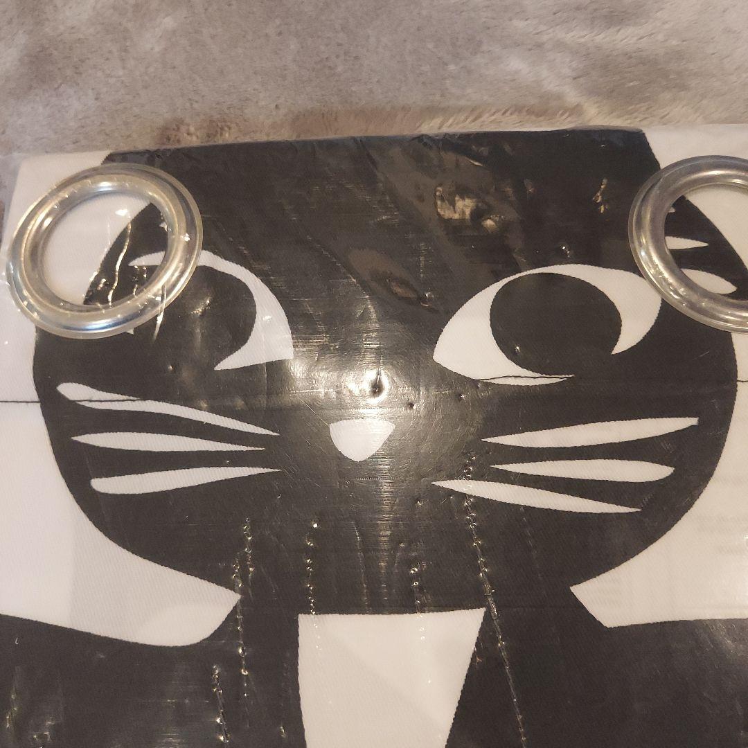 【新品】レア　IKEA MATTRAM ネコ柄　ハトメカーテン