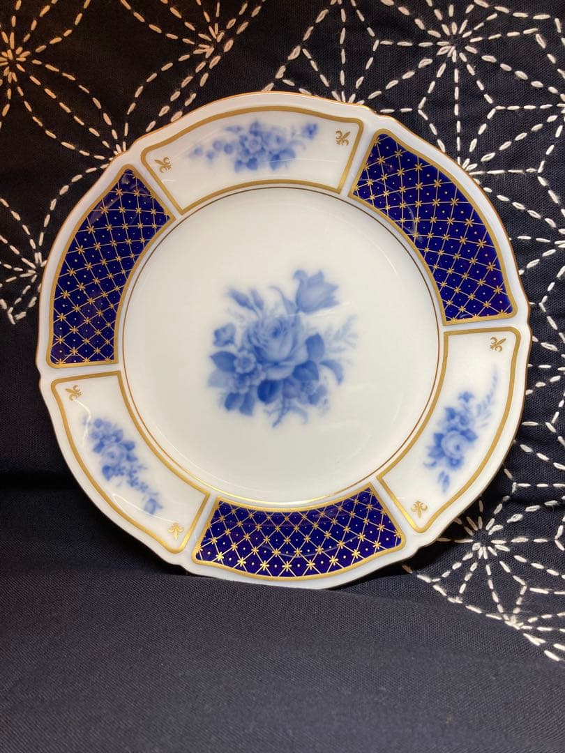 大倉陶園 ブルーインペリアル 18cm ケーキ皿
