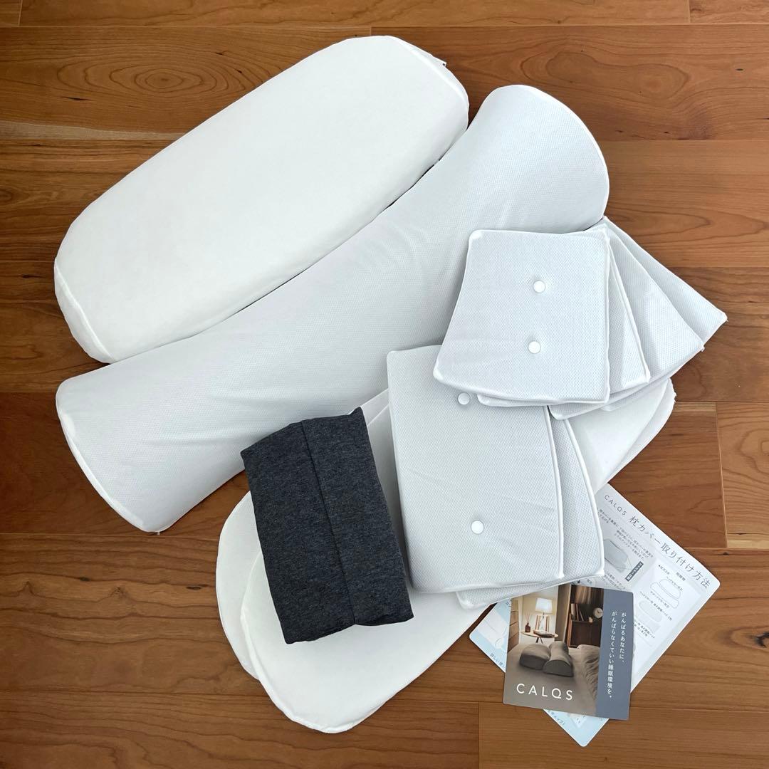 CALQS カルクス 首と肩のことだけを考えたダブル枕PLUS 専用カバー付き